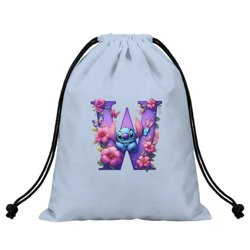 Cartoon Stich A-Z Alphabet Flo - Drawstring Gym Bag recension och pris