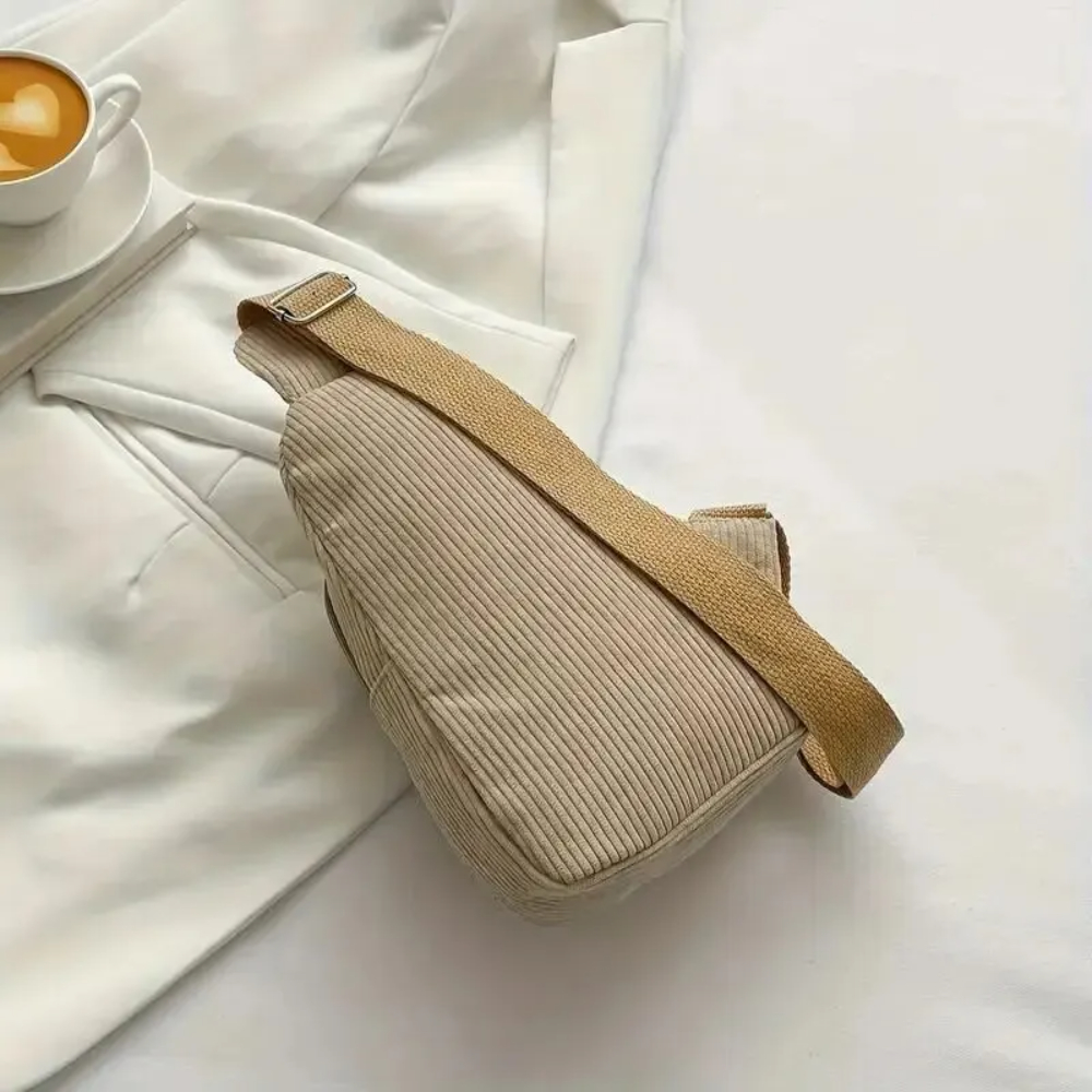 Vintage Corduroy Crossbody Bag - Sling Backpack Shoulder recension och pris