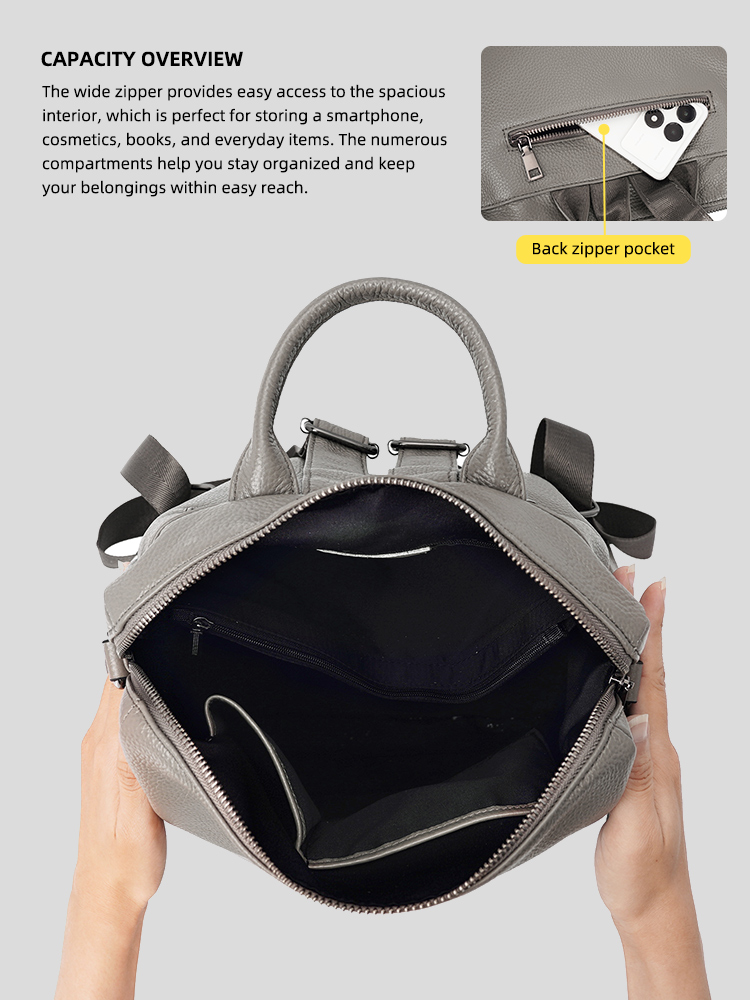 Zency Premium Genuine Leather  - Fashion Backpack Women recension och pris
