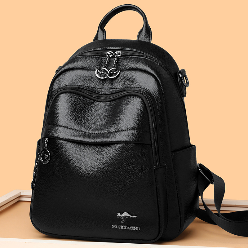 2026 Waterproof PU Leather Wom - Travel Backpack Anti Theft recension och pris