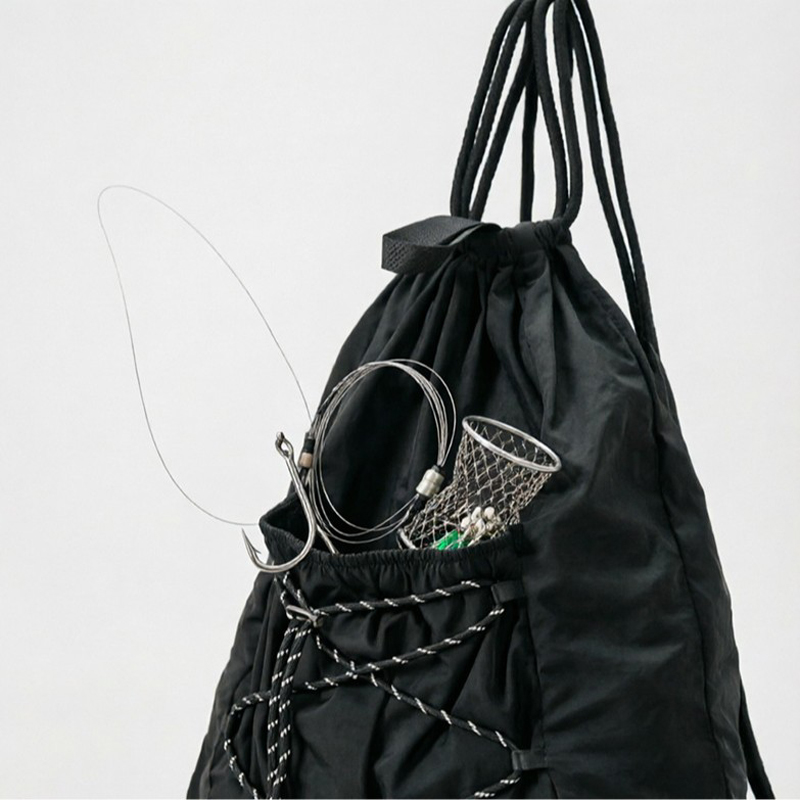 SHELKSBAG Unisex Wrinkled Nylo - Drawstring Gym Bag recension och pris